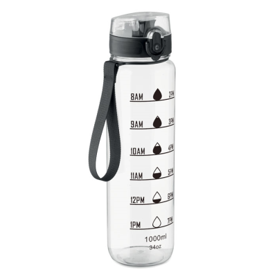 Picture of SPORTS WATER BOTTLE RPET 1L in White