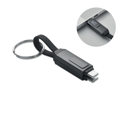Picture of 60W CHARGER CABLE KEYRING in Black