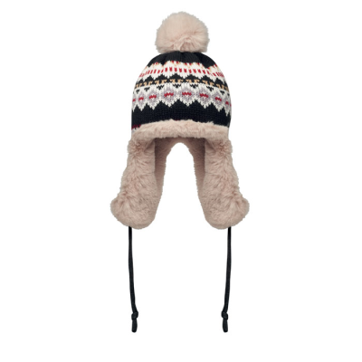 Picture of KNITTED BEANIE with Ear Flap in Grey