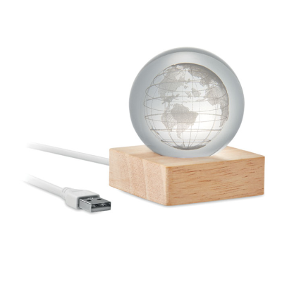 Picture of LED GLOBE GLASS BALL in Brown
