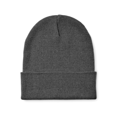 Picture of KNITTED BEANIE with Cuff in Grey