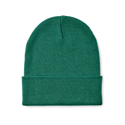 Picture of KNITTED BEANIE with Cuff in Green