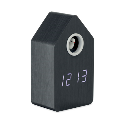 Picture of MDF CUCKOO ALARM CLOCK in Black