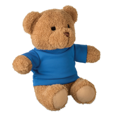 Picture of TEDDY BEAR with Tee Shirt 23 Cm in Blue