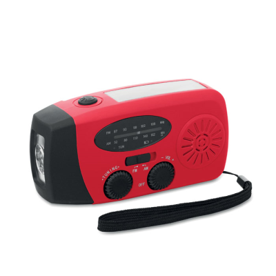Picture of PORTABLE RADIO with LED Torch in Red