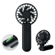 PORTABLE FOLDING FAN in Black image 2