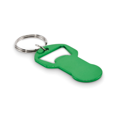 Picture of RECYCLED ALUMINIUM METAL BOTTLE OPENER K in Green
