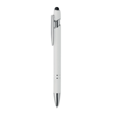 Picture of RECYCLED ALUMINIUM METAL STYLUS PEN in White
