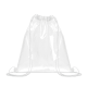 CLEAR TRANSPARENT DRAWSTRING BAG in White image 2