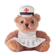 TEDDY BEAR PLUSH NURSE in White image 2