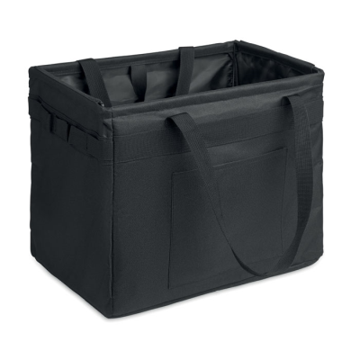 Picture of FOLDING RPET ORGANIZER BAG in Black