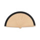 WOOD HAND FAN in Black image 2