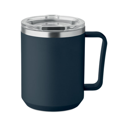 Picture of DOUBLE WALL MUG 400ML in Blue
