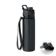 FOLDING SILICONE SPORTS BOTTLE in Black image 2