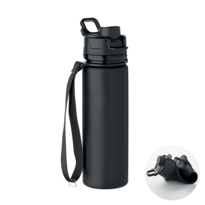 Picture of FOLDING SILICON SPORTS BOTTLE in Black