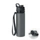 FOLDING SILICONE SPORTS BOTTLE in Grey image 2