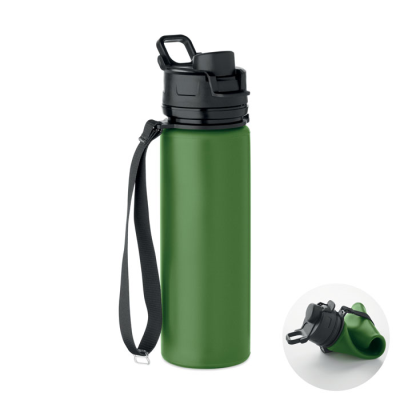 Picture of FOLDING SILICON SPORTS BOTTLE in Green