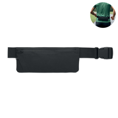 Picture of SPORTS WAIST BAG 600D RPET in Black