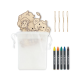 WOOD HANGERS SET in White image 2