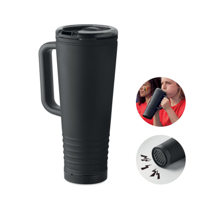 Picture of DOUBLE WALL HOWLER CUP 700ML, in Black