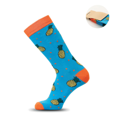 Picture of FUNNY PATTERNED SOCKS in Blue