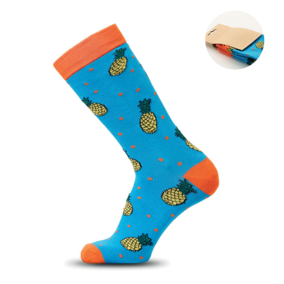 Picture of FUNNY PATTERNED SOCKS in Blue