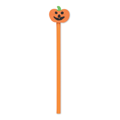 Picture of HALLOWEEN PENCIL with Eraser in Orange