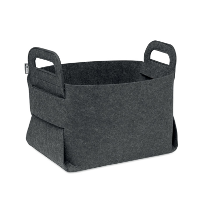 Picture of FOLDING RPET FELT BASKET in Grey