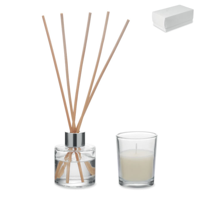 Picture of VANILLA DIFFUSER & CANDLE SET in White