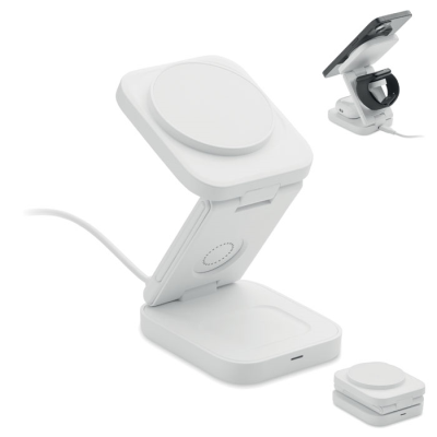 Picture of 3IN1 FOLDING CHARGER STATION in White