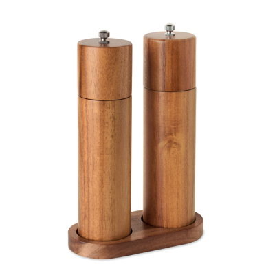 Picture of ACACIA SALT & PEPPER GRINDERS in Brown