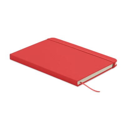 Picture of A5 RECYCLED PU NOTE BOOK in Red