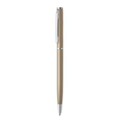 Picture of RECYCLED ALUMINIUM METAL BALL PEN in Yellow