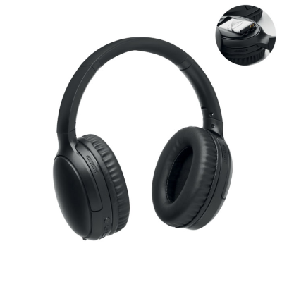 Picture of FOLDING HEADPHONES in Pouch in Black