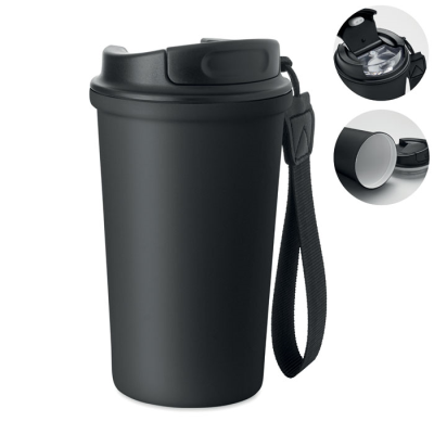 Picture of RECYCLED STEEL TUMBLER 400ML in Black