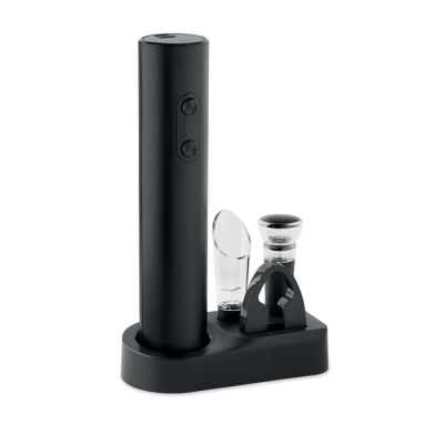 Picture of ELECTRIC WINE OPENER SET in Black