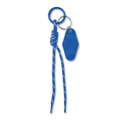 Picture of BRAIDED ROPE with Tag Keyring in Blue