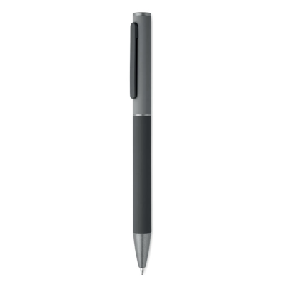 Picture of RECYCLED ALUMINIUM METAL TWIST BALL PEN in Black