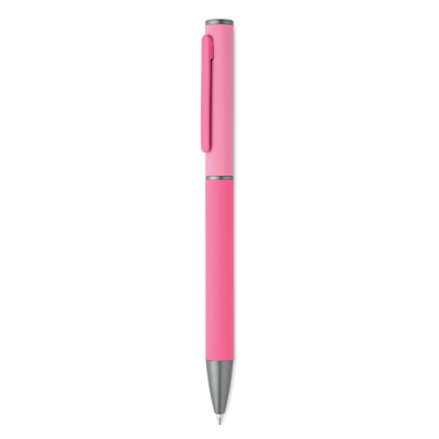 Picture of RECYCLED ALUMINIUM METAL TWIST BALL PEN in Pink