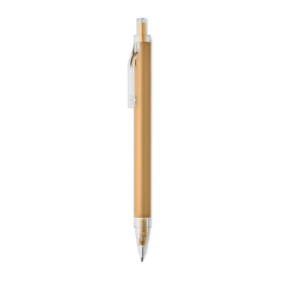 Picture of RECYCLED ALUMINIUM METAL BALL PEN in Gold