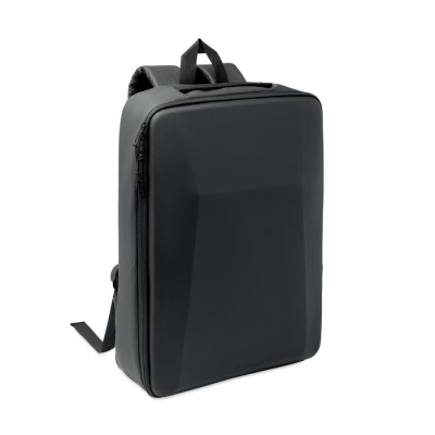 Picture of 15 INCH HARD SHELL RPET BACKPACK RUCKSACK in Black