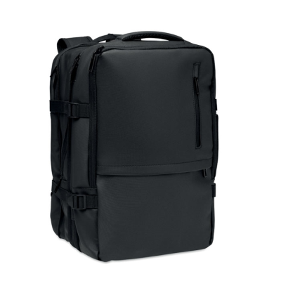 Picture of EXTENDABLE RPET BACKPACK RUCKSACK 20L in Black