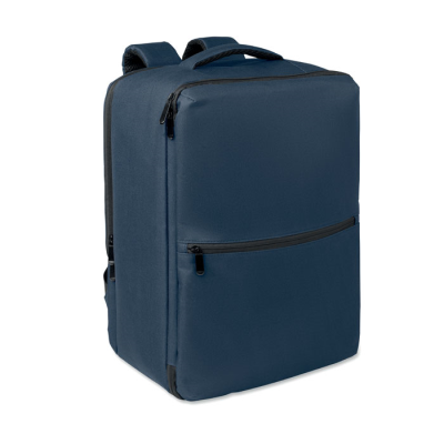 Picture of RPET BACKPACK RUCKSACK W & VACUUM BAG 18L in Blue