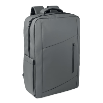 Picture of 15 INCH PU RPET LAPTOP BACKPACK RUCKSACK in Grey