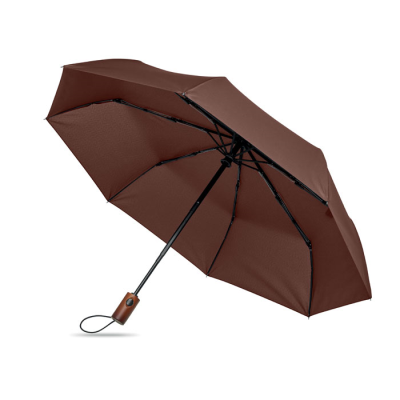 Picture of 21 INCH AUTO UMBRELLA WOOD HANDLE in Brown