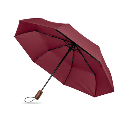 Picture of 21 INCH AUTO UMBRELLA WOOD HANDLE in Red