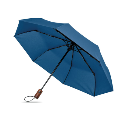 Picture of 21 INCH AUTO UMBRELLA WOOD HANDLE in Blue