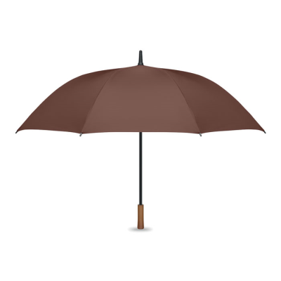 Picture of 27 INCH AUTO UMBRELLA WOOD HANDLE in Brown