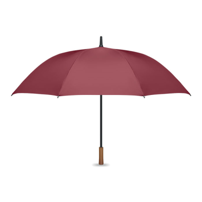 Picture of 27 INCH AUTO UMBRELLA WOOD HANDLE in Red
