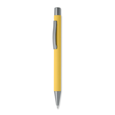 Picture of RECYCLED ALUMINIUM METAL BALL PEN in Yellow